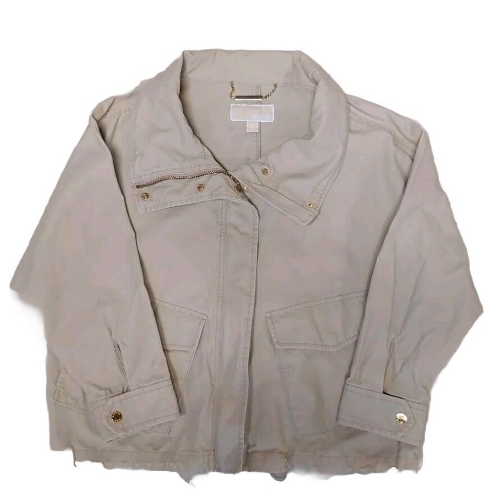 Michael by Michael Kors Women's Khaki Utility Jacket Size Medium Euc